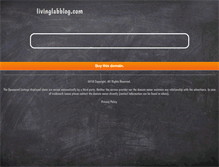 Tablet Screenshot of livinglabblog.com